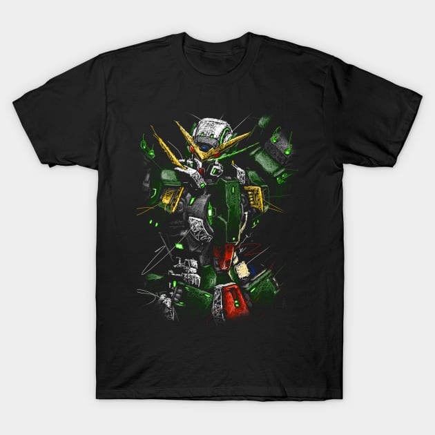 Gundam dynames scribble T-Shirt by Shawngkolon